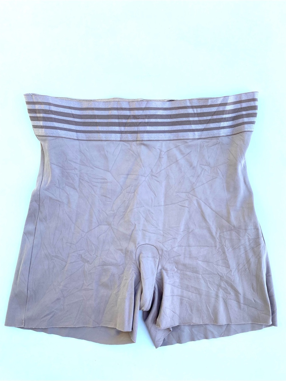 Assets by SPANX Nude High Waist Smoothing Ribbed Shorts Shapewear Shorts